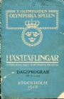 HSTSPORT- Horse Hsttflingar olympiska spelen dagsprogram 13/6-17/6 1912