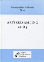 Idrottsocialt Idrottsjuridisk Skriftserie Nr 10. Artikelsamling 2005