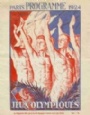 Program Jeux Olympiques Paris programme 1924