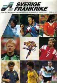 Sportboken - Fotboll-Euro 92 Sverige-Frankrike