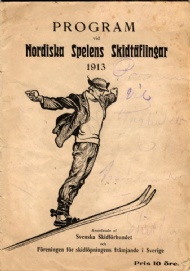 Sportboken - Program vid Nordiska spelens skidt&auml;flingar 1913