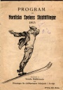 Program Program vid Nordiska spelens skidt&auml;flingar 1913