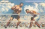 Vykort-Postcard-FDC Boxning Jack Dempsey VS Jess Willard
