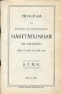 All Old Sportsbooks Program vid Skfde Fltridtklubbs Hsttflingar 1910