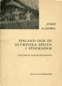 Finska-Suomi Sportbok Finland och de olympiska spelen i Stockholm