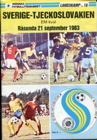 Sportboken - Fotbolls-EM kval Sverige - Tjeckoslovakien 1983
