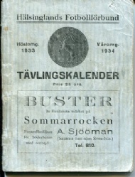 Sportboken - H&auml;lsinglands fotbollf&ouml;rbund T&auml;vlingskalender 1933-1934