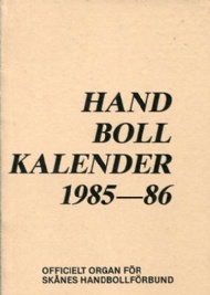 Sportboken - Handbollskalender Sk&aring;ne 1985-86