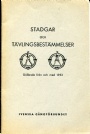 G�ngsport Stadgar och t&auml;vlingsbest&auml;mmelser