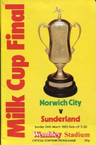 Sportboken - Football programme FA-cupen 1985 Final Norwich-Sunderland 