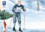 Vykort-Postcard Norske OL-vinnare Johan Gr&ouml;ttumsbr&aring;ten