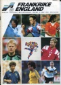 Program Fotboll-Euro 92 Frankrike-England