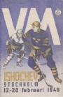 Program Program VM i ishockey Stockholm 1949