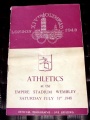 Program Programme Athletics 31.7 XIVth Olympiad London 1948