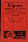 Program Junispelen 1943 Friidrott