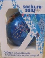 Sportboken - OS Sotji 2014, boll med olympiska bjrnen Mishka 