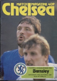 Sportboken - Football programme Chelsea-Barnsley 1981