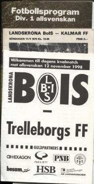 Sportboken - Fotbollsprogram Landskrona BOIS 