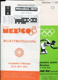 Sportboken - Folder Olympiaden München 1972