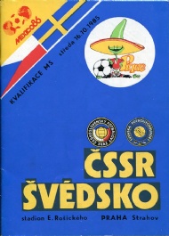 Sportboken - CSSR Tjeckoslovakien-Svedsko 1985
