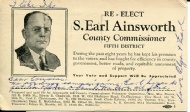 Sportboken - Informationskort Earl Ainsworth USA