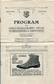 Sportboken - Program fr IS Gtas internationella idrottsfst 1913