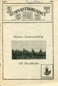 Sportboken - Gymnastikbladet no. 8 1930