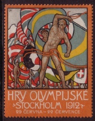Sportboken - Olympiska Spelen Stockholm 1912 Tjeckisk Brevmrke