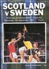 Sportboken - Scotland v Sweden 1981
