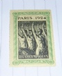 1924 Paris-Chamonix Brevmärke Olympia Paris 1924