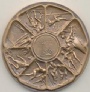 1980 Moskva-Lake Placid Medallic Art Company Lake Placid XIII Olympic Games 1980 Medal Marcel Jovine