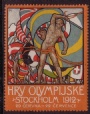 Dokument-Brevmärken Olympiska Spelen Stockholm 1912 Tjeckisk Brevmärke