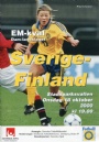 Fotboll Programblad - Football programmes Sverige-Finland EM-kval damlandslaget 2000