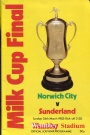 Fotboll Brittisk-British  Football programme FA-cupen 1985 Final Norwich-Sunderland 