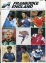 Fotboll Programblad - Football programmes Fotboll-Euro 92 Frankrike-England