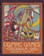 1912 Stockholm Olympiska Spelen Stockholm 1912 Engelska Brevmärke 