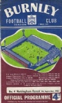 Fotboll Brittisk-British  Football programme Burnley och Nottingham Forest 1964